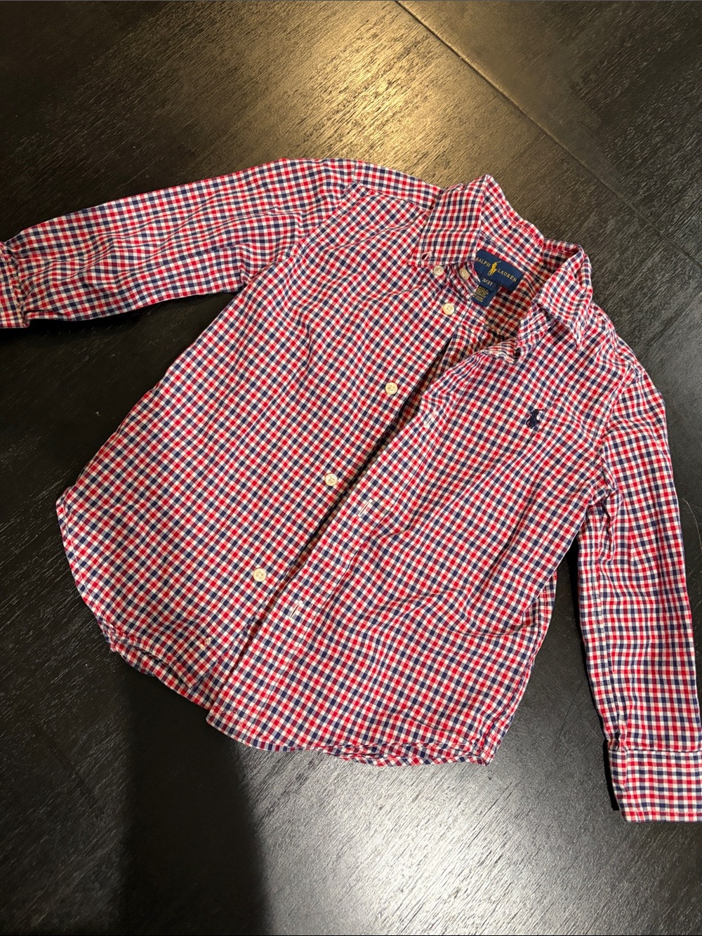CLEARANCE 4 for $12 Ralph Lauren Red & Blue Shirt 3T